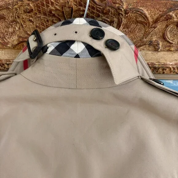Burberry The Sandringham Heritage Trench Short Coat England Size US 0 XS - Picture 15 of 16